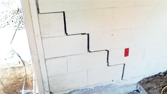 Mesa Foundation Repair - Stair Step Crack