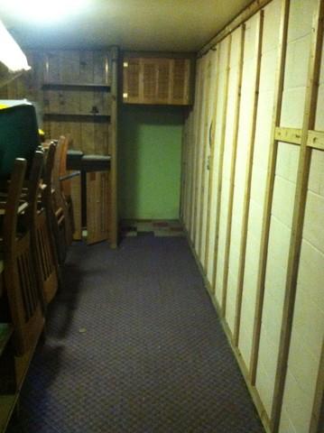 Basement Waterproofing Step 2: Remove Panelling and Carpet