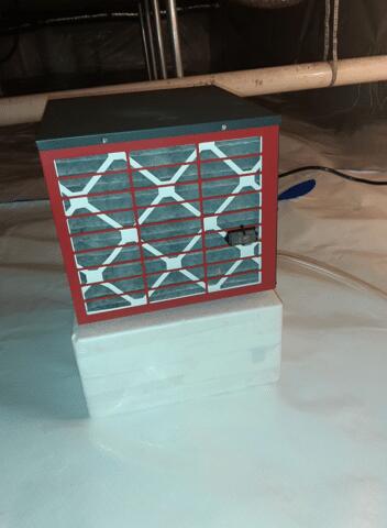 SaniDry Sedona Dehumidifer installed in Nashville, TN