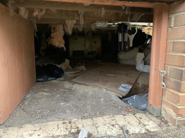 Crawl Space Entry Before