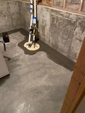 Our TripleSafe Sump Pump System is installed at the lowest point in the basement, collecting the water from the WaterGuard and any water that may be on the floor of the basement.