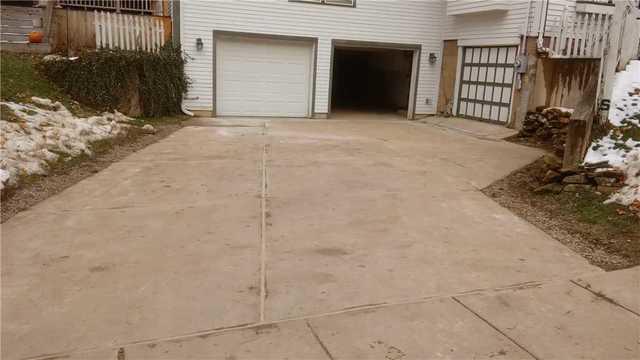 Driveway Leveled by Ayers Basement System