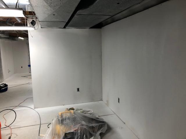 Working on the walls!