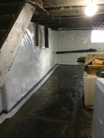 The Basement Doctor Of Central Kentucky Basement Waterproofing Photo Album A Leaking Stone Foundation Wall Is Resolved In Covington Ky