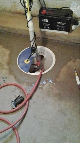 SuperSump Basement Sump Pump Installed