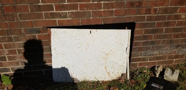 Old Crawlspace door