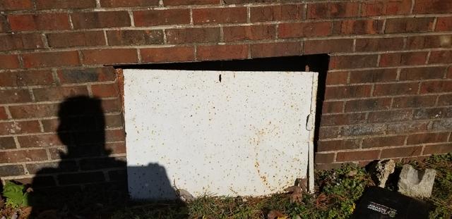 Old Crawlspace door