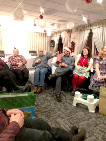 White Elephant gift exchange getting intense