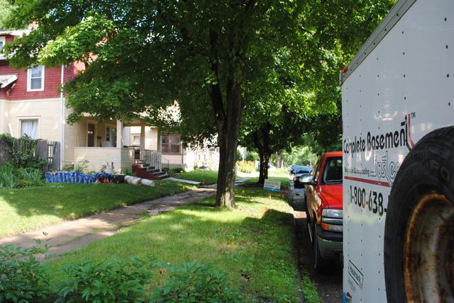 Homeowner's front yard