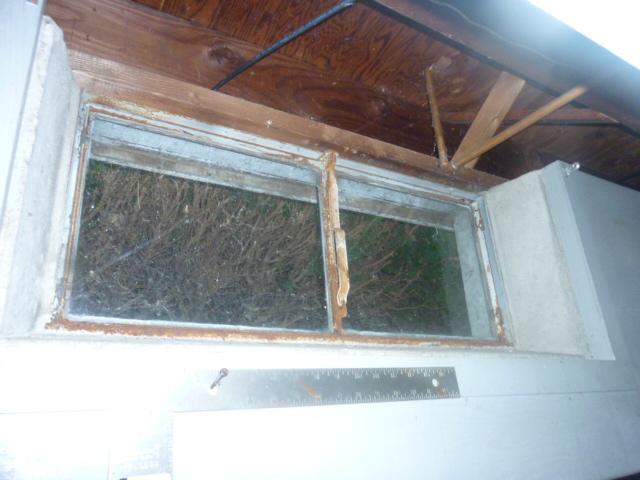 Rusted Window Frame in Cornwall, CT