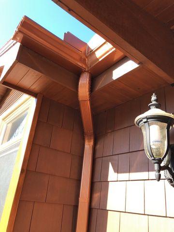 Arrow Renovation Gutters Downspouts Photo Album Copper Penny Gutters Installed On Butler Mo Home