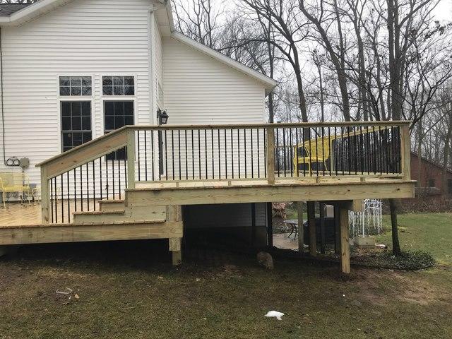 Cedar Deck Installation in Plainwell MI