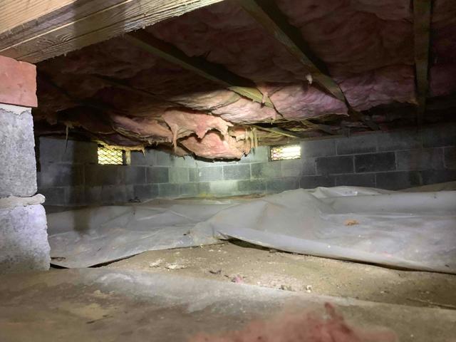 Failing Vapor Barrier in Crawl Space