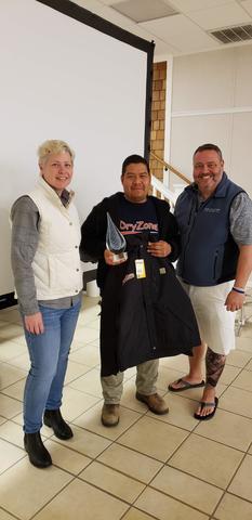 Celebrating Israel Ortiz for Ten Years of Service with DryZone in Ellendale, DE