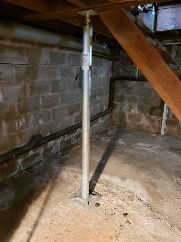 Bowing Wall in Central Square, NY