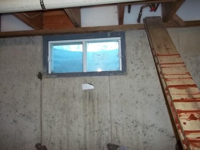 Old Basement Window in Fishers Island, NY