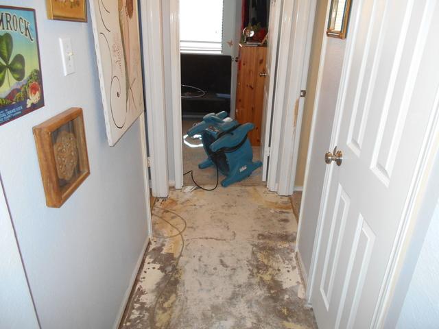 Pipe leak - Water Damage Repair- Austin, TX 78704 Laminate Flooring (UNSALVAGEABLE)