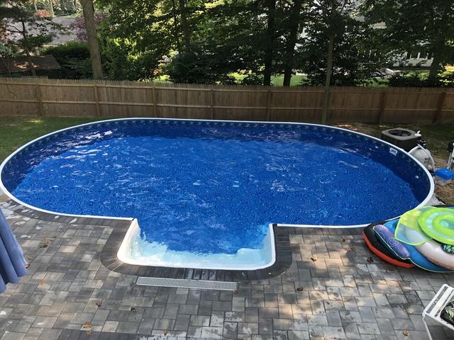 On Ground Radiant Pool Installation in Middletown, NJ