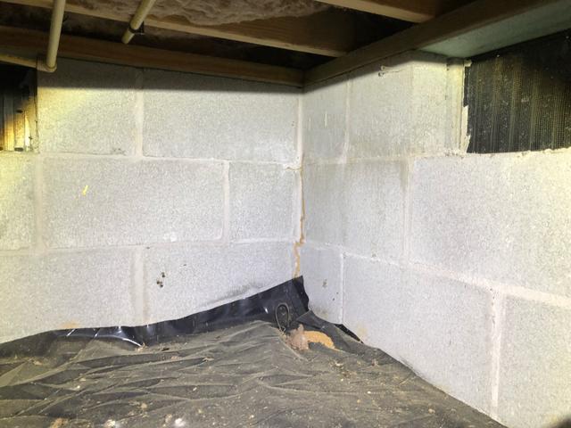 6 mil vapor barriers are what is required at construction for a vented crawl space. However, it does not do an effective job of sealing the crawl space off from the earth's moisture. It is not sealed where the seams overlap, it is not sealed to the piers or the walls.