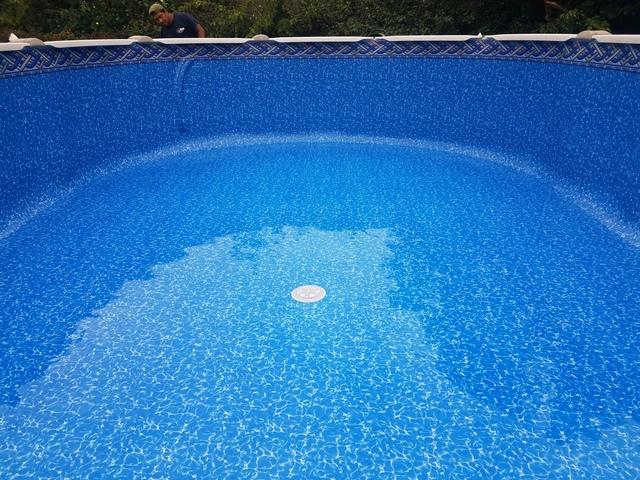 Liner Change on Pool with Deck in Howell, NJ