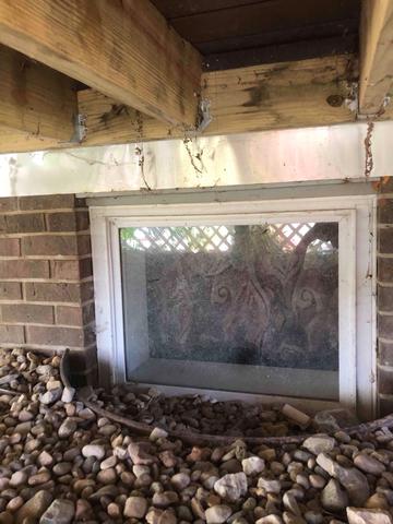 Rock Inside the Window Well