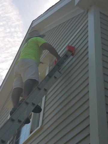 Roller Application on Siding