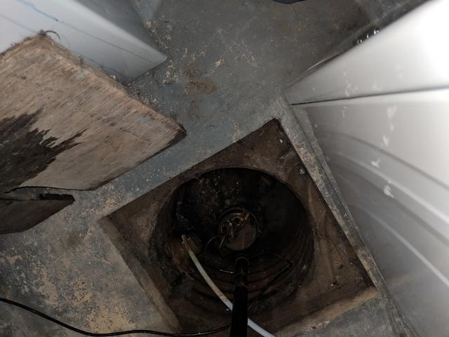 The original sump pump was no longer working to keep up with the water seepage in the home.