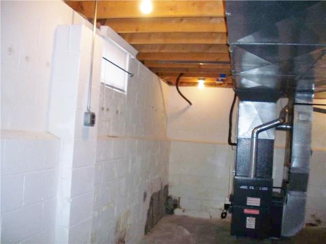 Water Seeps in Around Furnace