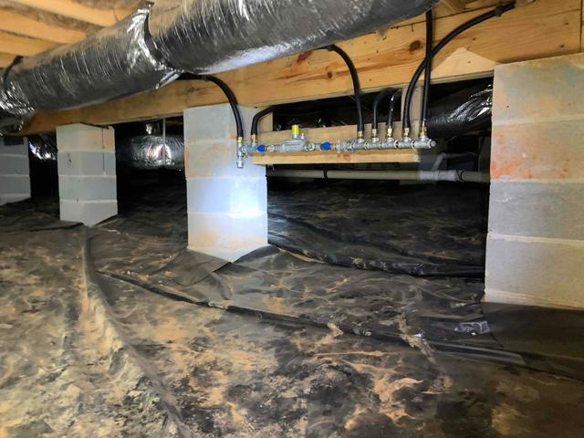 Unsealed Vapor Barrier