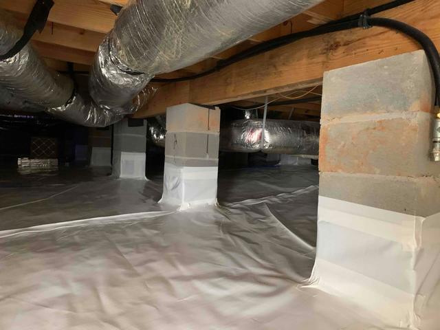 Heavy-duty Vapor Barrier in Crawl Space