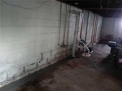 Full Waterproofing System Installed
