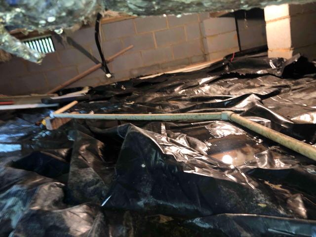 6-mil liner in crawl space