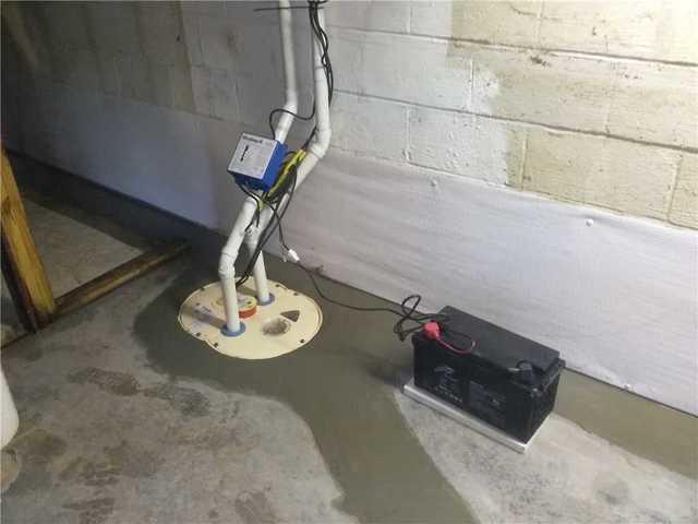 TripleSafe Sump Pump System Installed