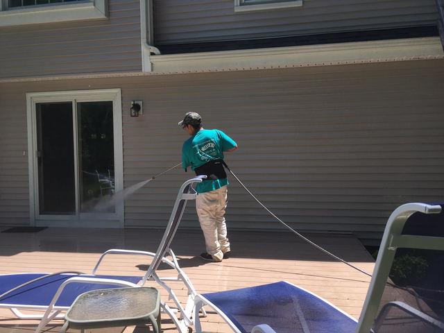 Back Deck Pressure Washing