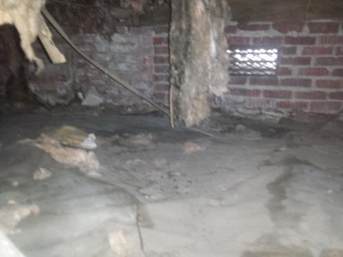 Crawl space before encapsulation