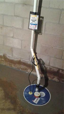 SuperSump Pump System Installed