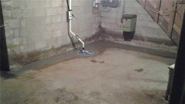 The basement is now protected against ground and water seepage.