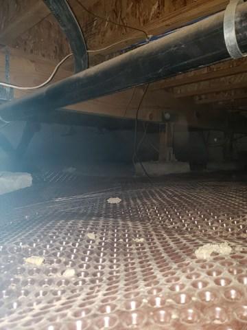 Drain Mat is put down first
