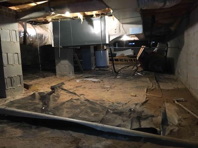 Nasty Debris in Crawl Space