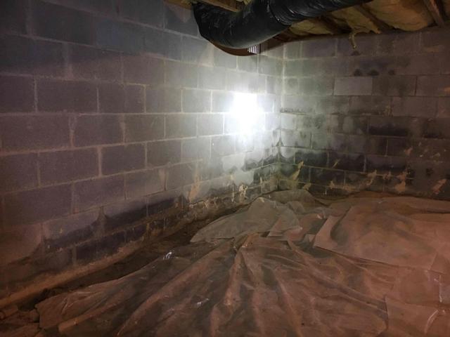 Staining on block walls