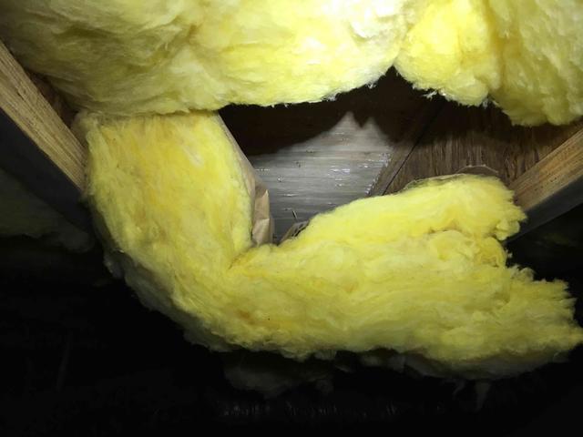 Falling Fiberglass Insulation