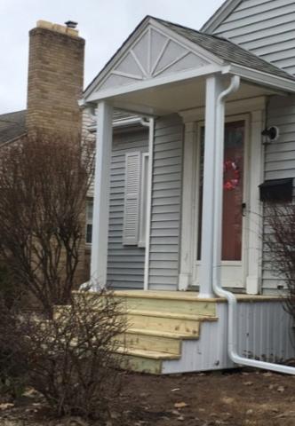 Deck for the front porch in Grand Rapids, Michigan.