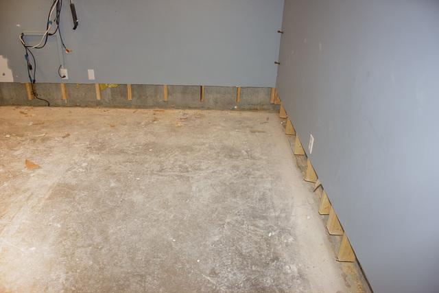 Another part of the basement ready for Water Guard installation.