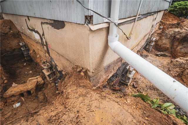 During Installation of Helical Piers