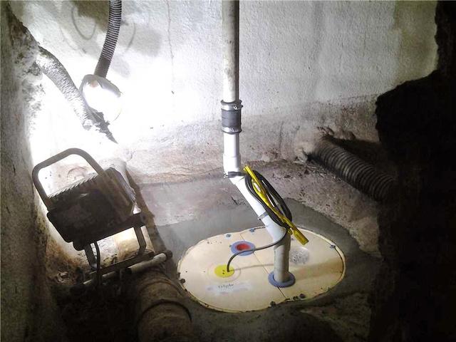 During - Sump Pump Installation