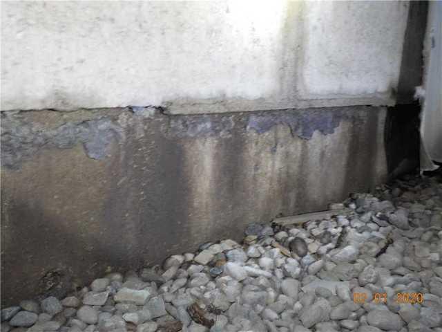 Uneven Wall  in Crawl Space