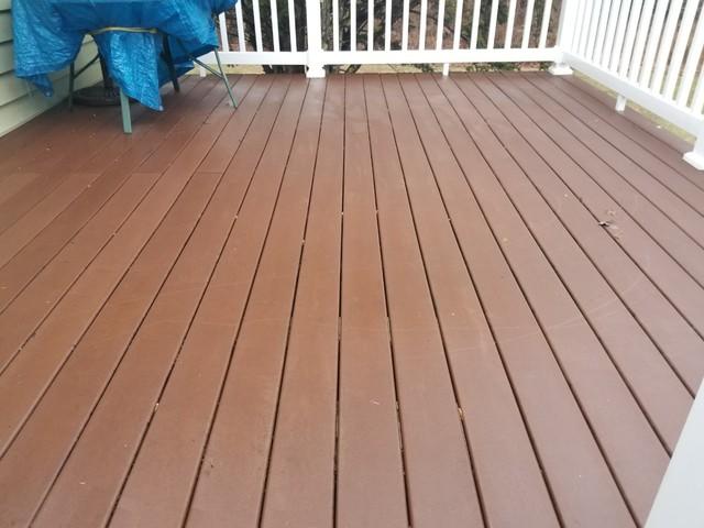 Power washing refreshed this deck.