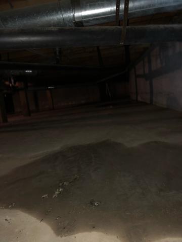 Wet crawl space