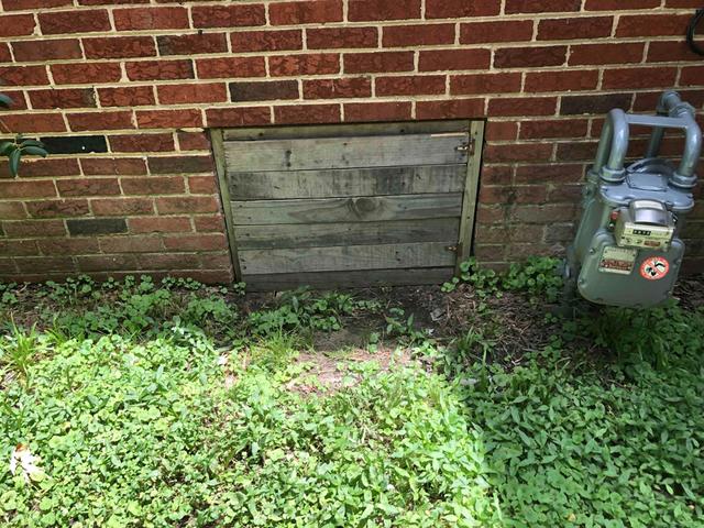 Warped, Damaged, Unsealed Crawl Space doors