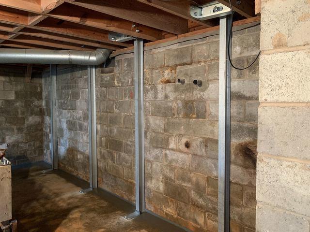 Steel Beam Basement Wall Supports